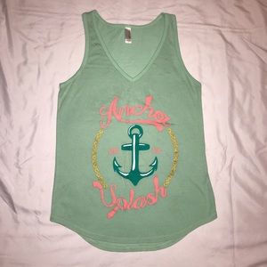 Delta Gamma Anchor Splash tank top